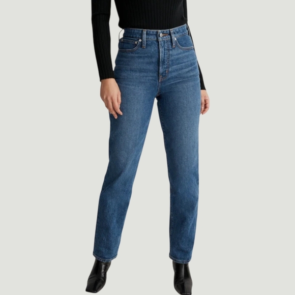 Madewell Curvy Perfect Vintage Straight Jeans Size 25 - Picture 2 of 12